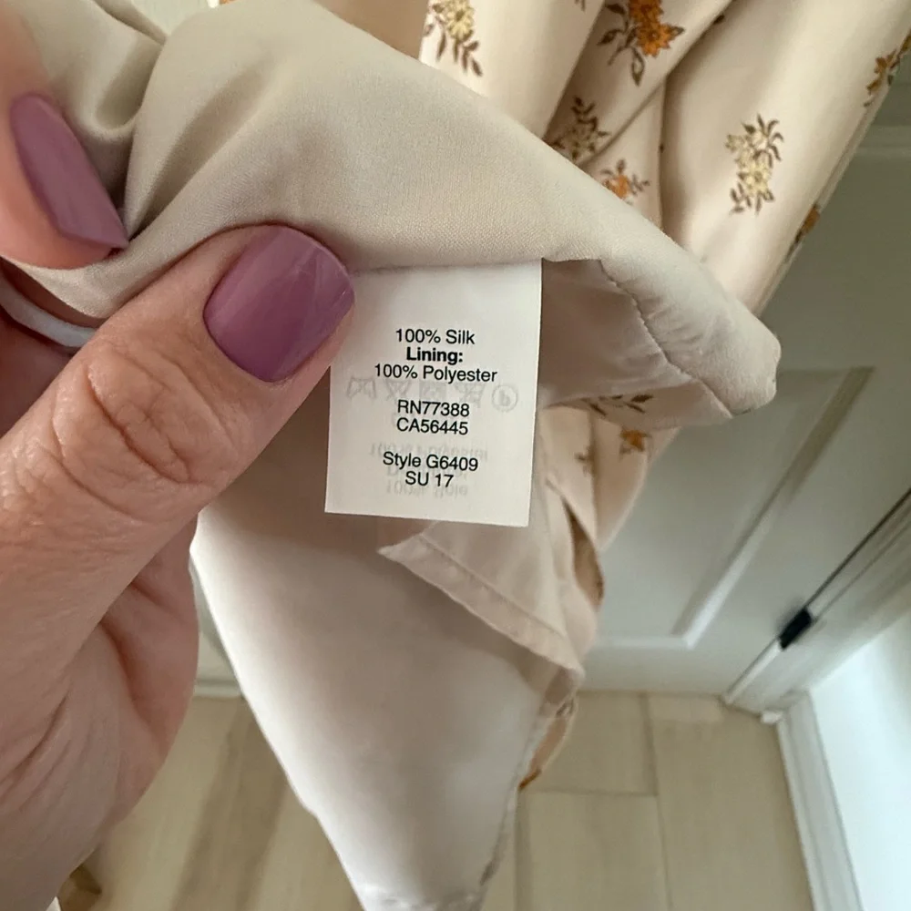 Madewell Field Bouquet Floral Silk Maxi Dress